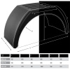 Крыло пластиковое (450х260х880) DK3110